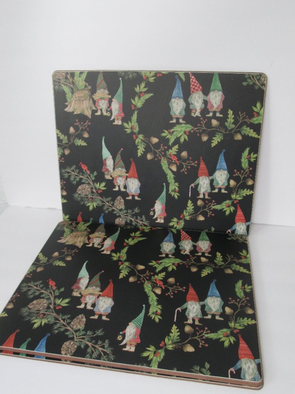 NEW Pottery Barn Gnome Cork Placemats Set of 4  Each One Measures: 16" x 13"